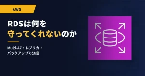 RDSは何を守ってくれないのか｜Multi-AZ・レプリカ・バックアップの分担